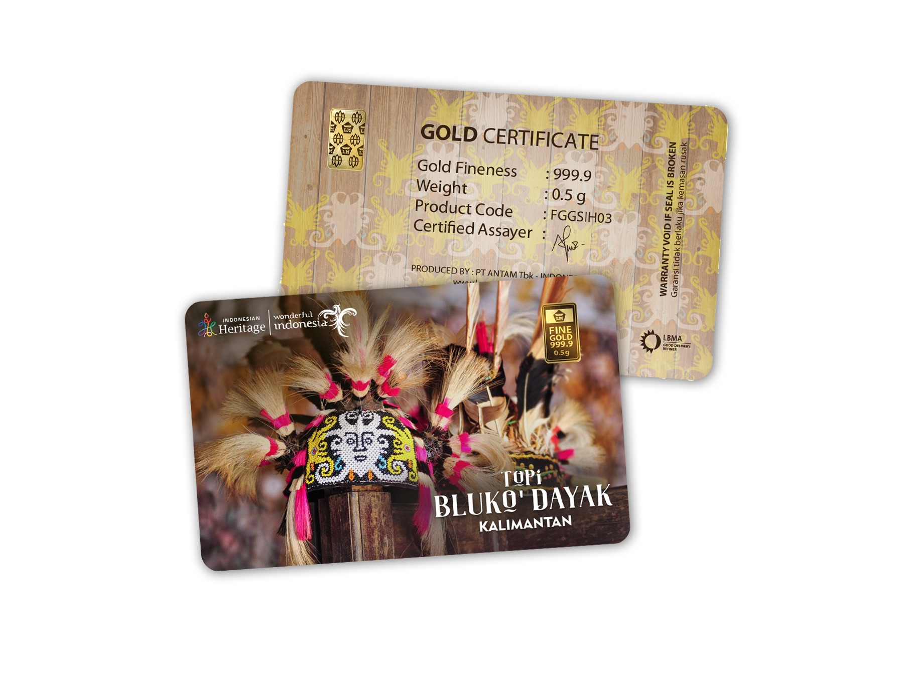 Indonesian Heritage Topi Bluko' Dayak  - 0,5 gr